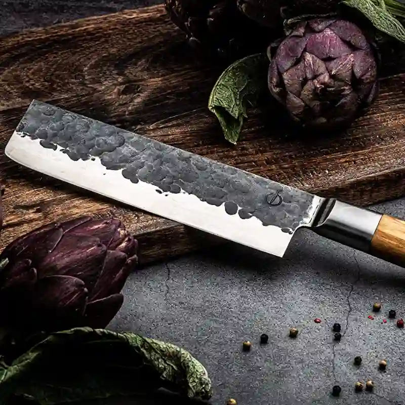 Japonský nůž na zeleninu 17,5 cm Forged Oliva ručně kovaný